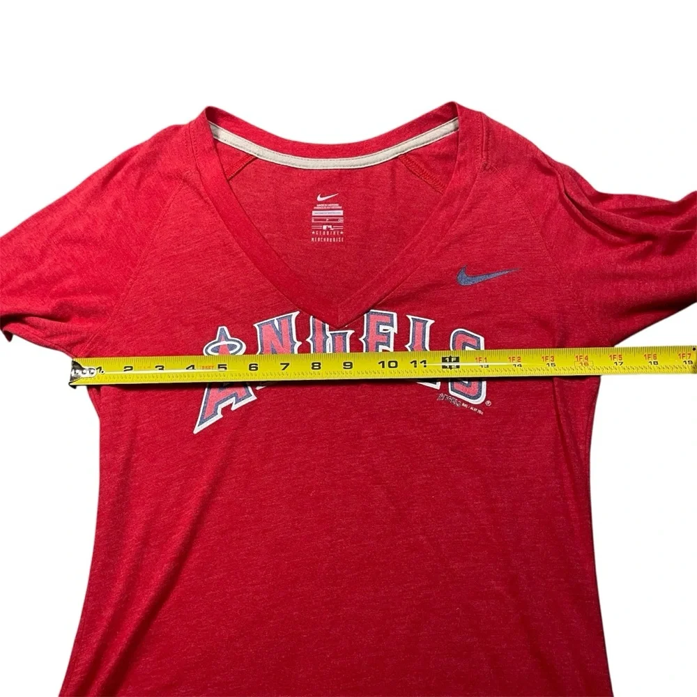 Angels Baseball Nike Red Graphic‎ V-Neck T-shirt, S